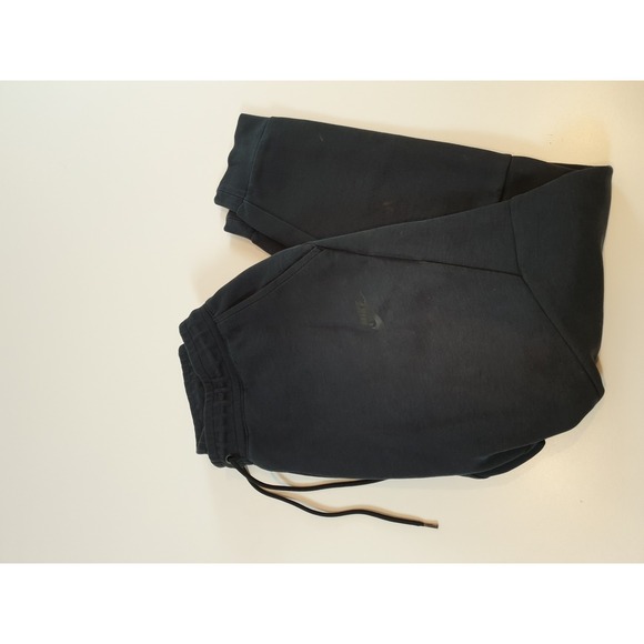 Nike Tech Fleece Pants Mens Medium Black Joggers 805162-010 Athletic Tapered Fit - Picture 1 of 16